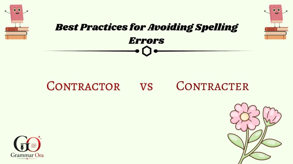 Best Practices for Avoiding Spelling Errors