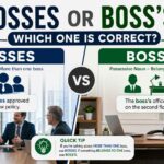 Bosses or Boss’s: