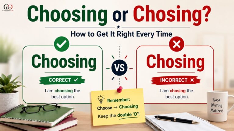 Choosing or Chosing