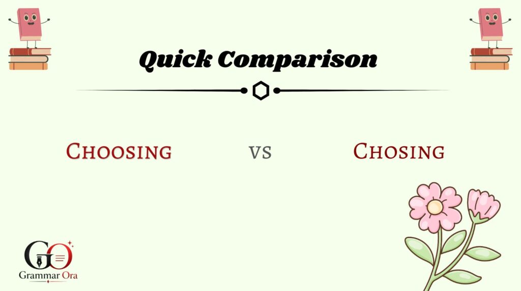 Choosing vs Chosing