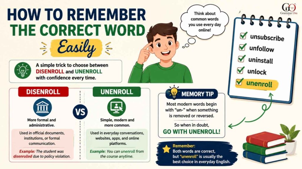 Disenroll or Unenroll 
