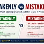 Mistakenly vs Mistakingly