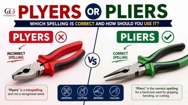 Plyers or Pliers