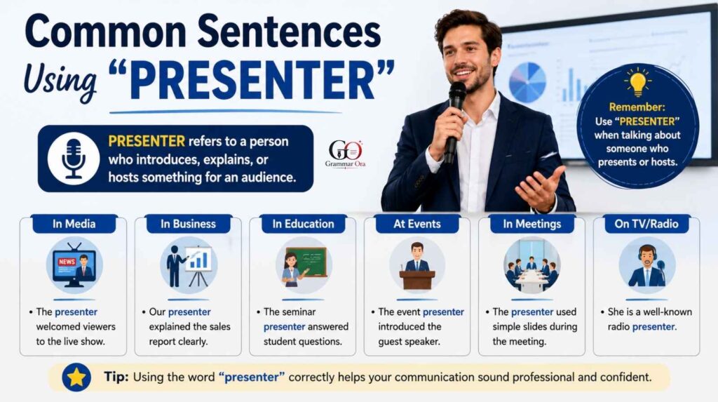 Presenter or Presentor 