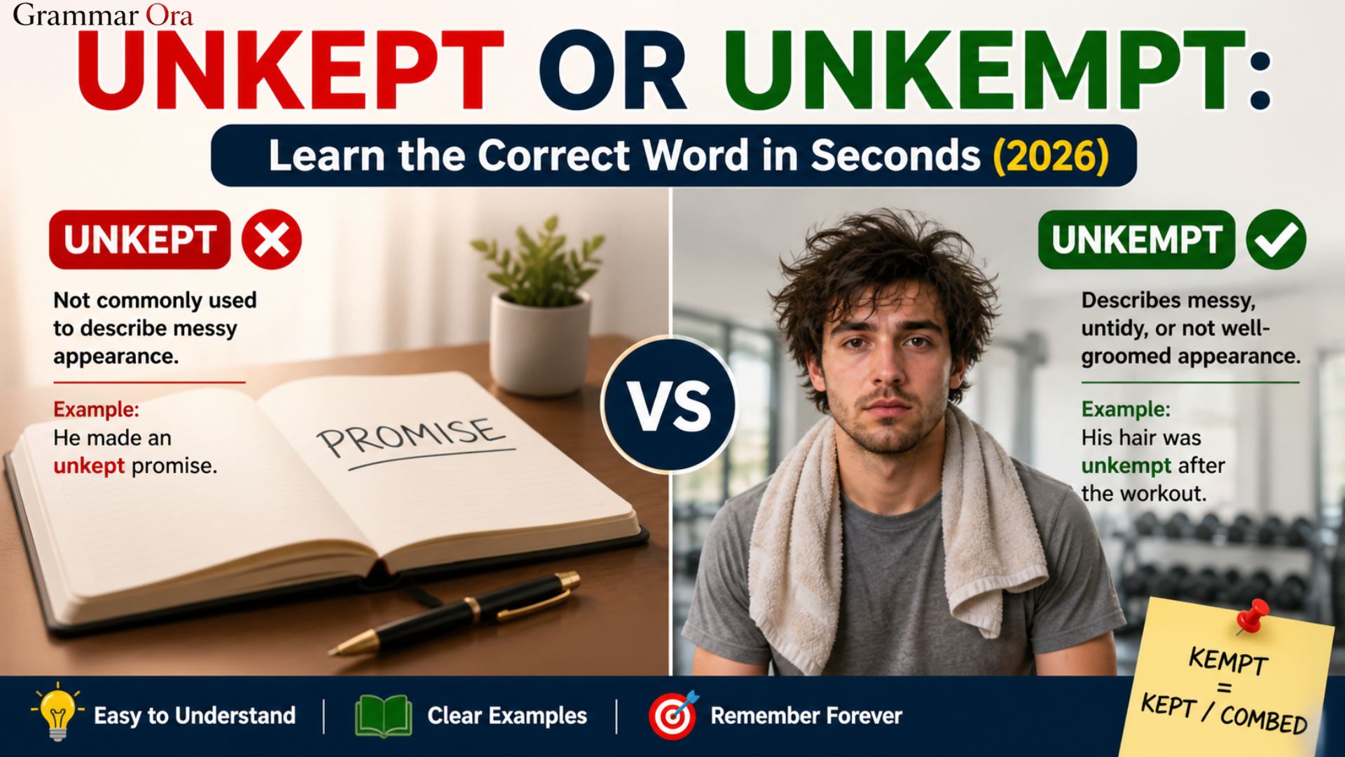 Unkept or Unkempt