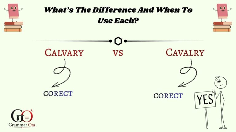 Calvary vs Cavalry