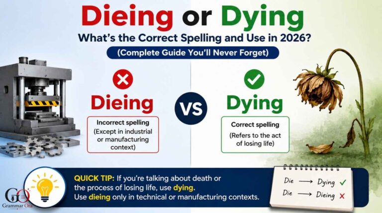 Dieing or Dying