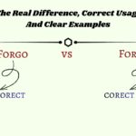 Forgo vs. Forego