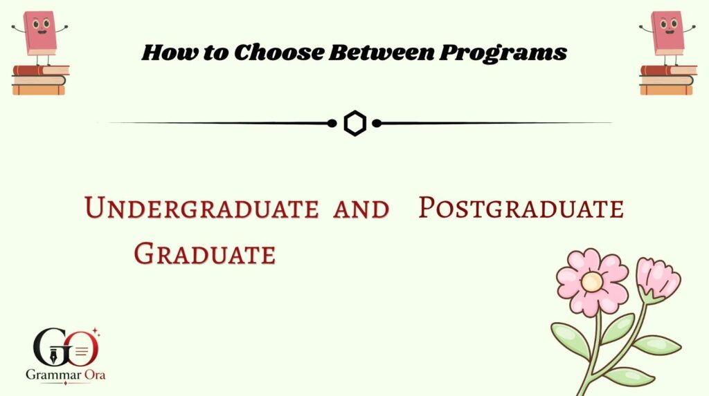 How to Choose Between Programs