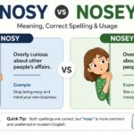 Nosy vs Nosey