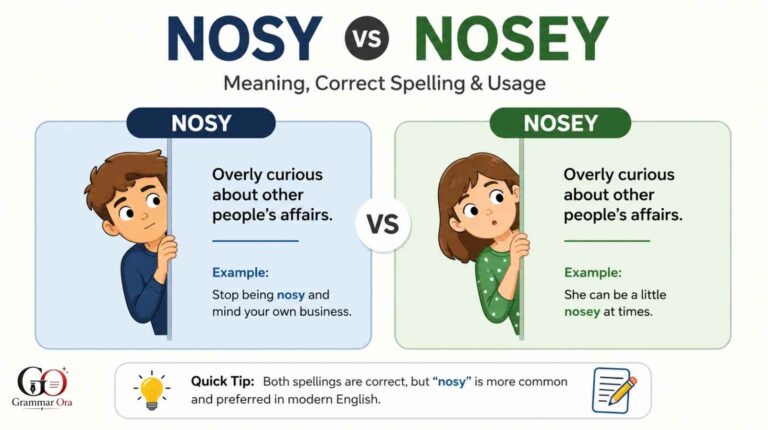 Nosy vs Nosey