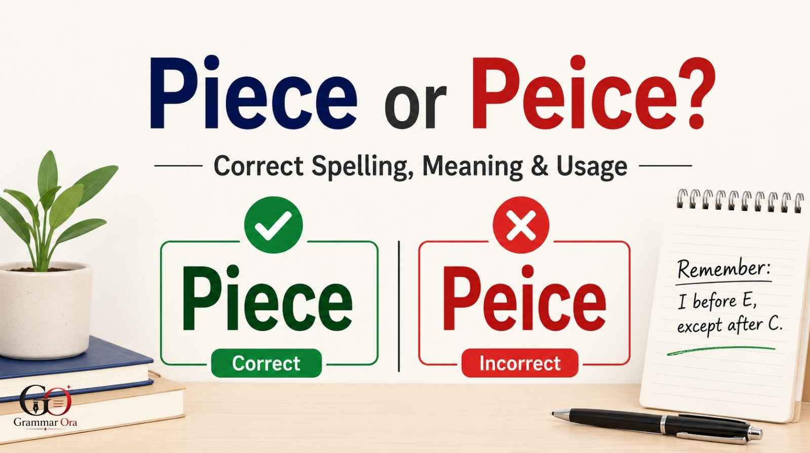 Piece or Peice
