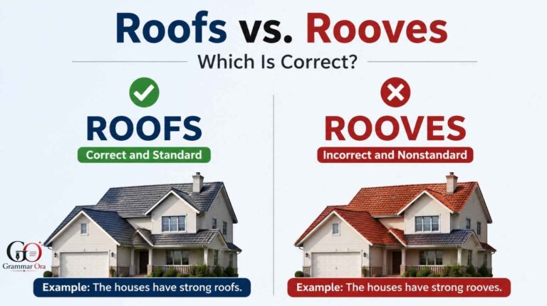 Roofs vs. Rooves