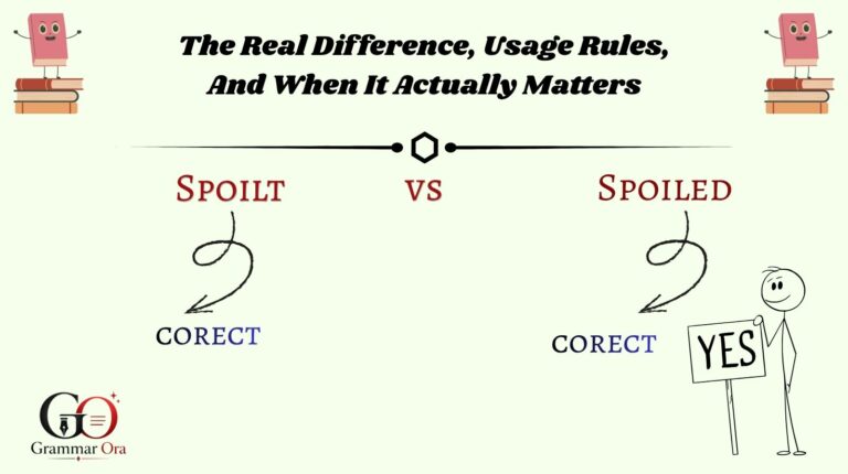 Spoilt vs Spoiled