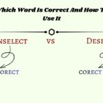 DUnselect vs Deselecteselect