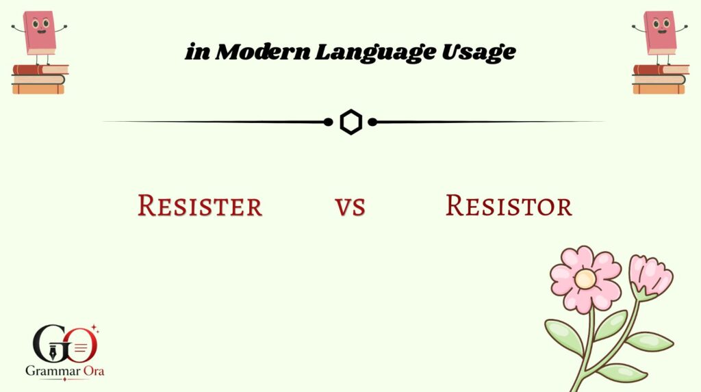 in Modern Language Usage