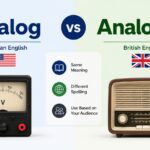 Analog vs Analogue