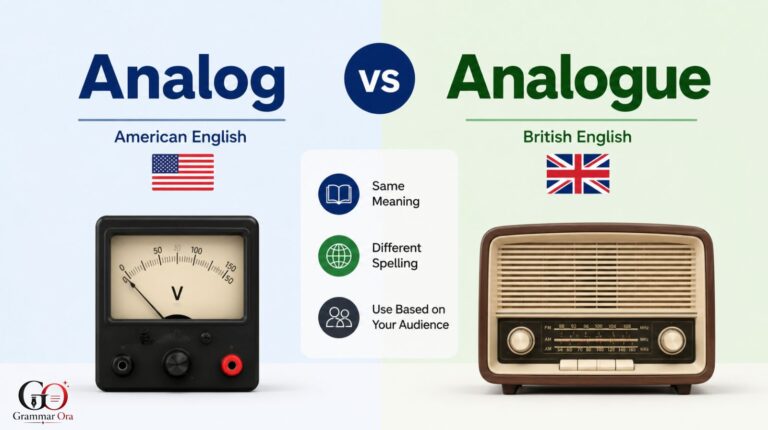 Analog vs Analogue
