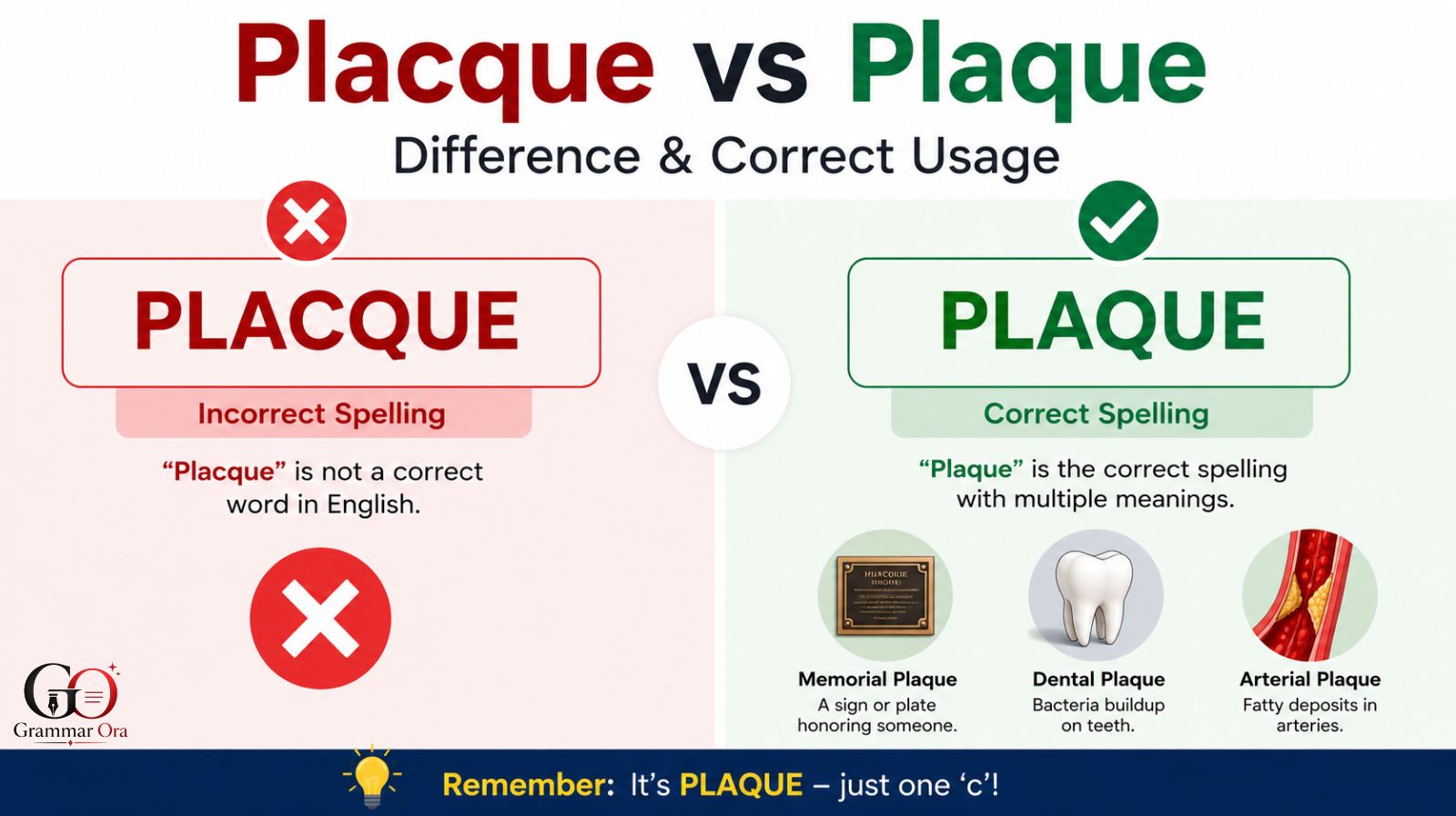 Placque vs Plaque