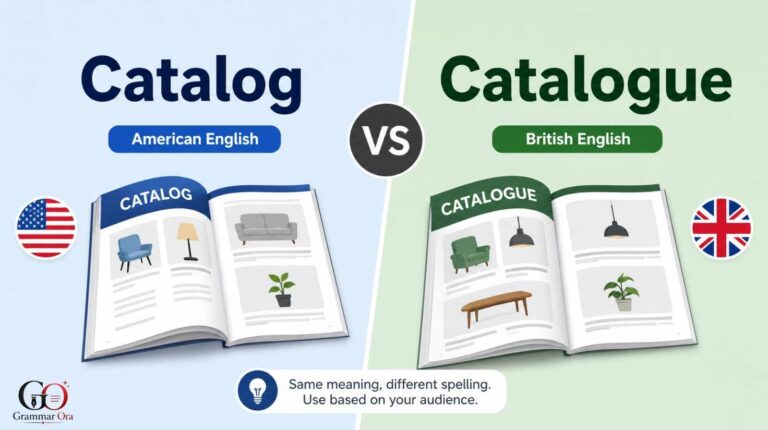Catalog vs Catalogue