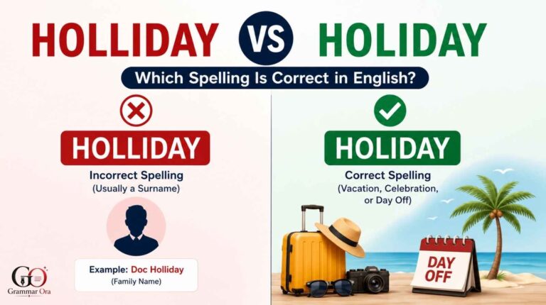 Holliday vs Holiday