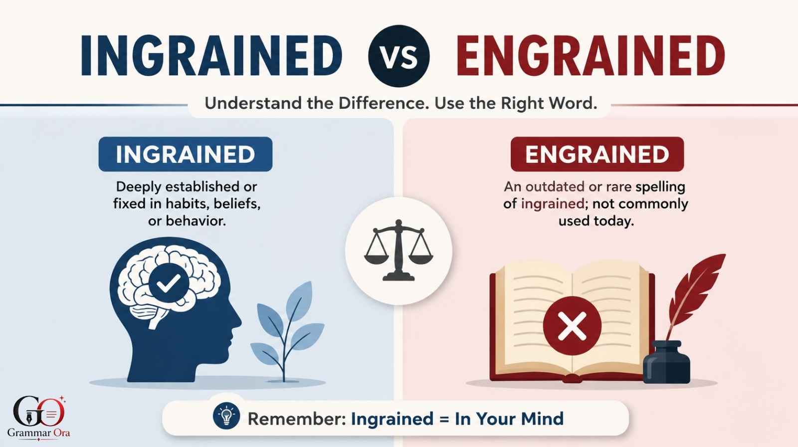 Ingrained vs Engrained