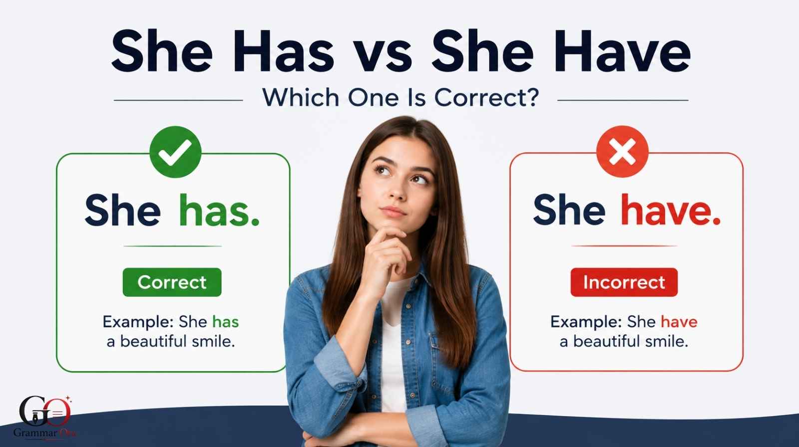 She Has vs She Have