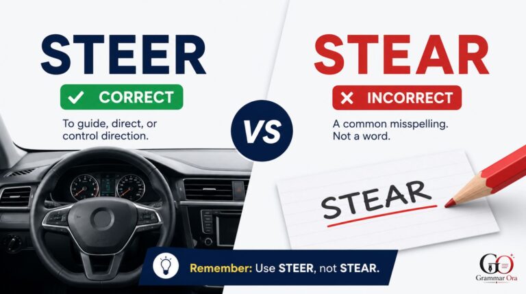 Steer vs Stear