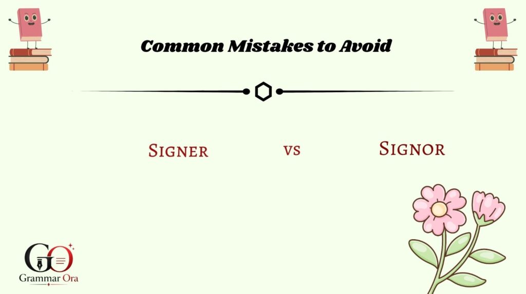 Common Mistakes to Avoid