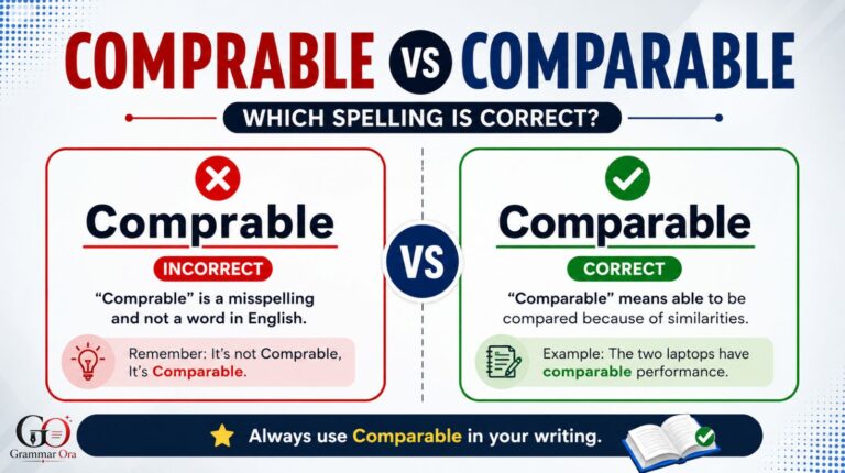 Comprable vs Comparable