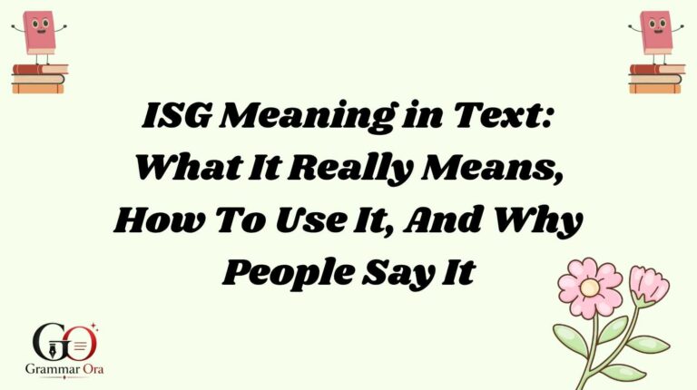 ISG Meaning