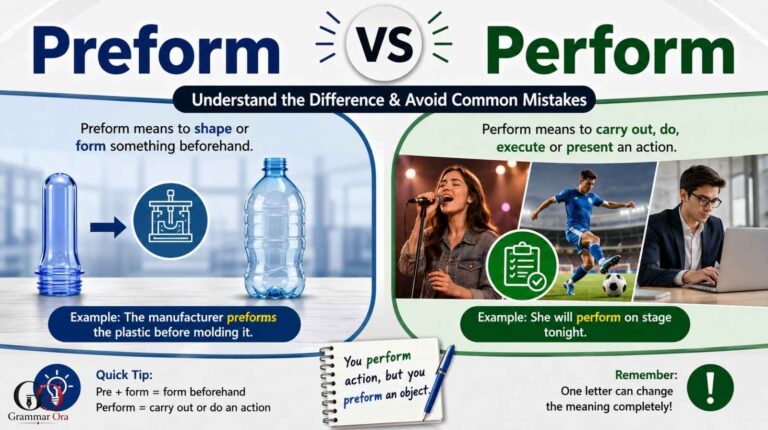 Preform vs Perform