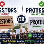 Protestors or Protesters
