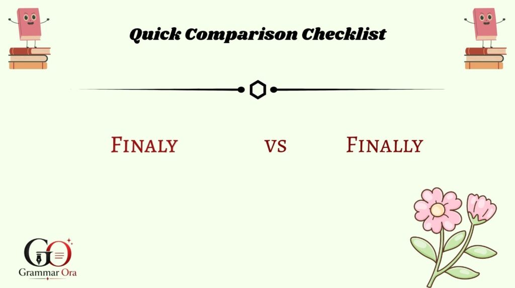 Quick Comparison Checklist
