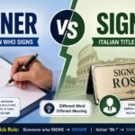 Signer vs Signor