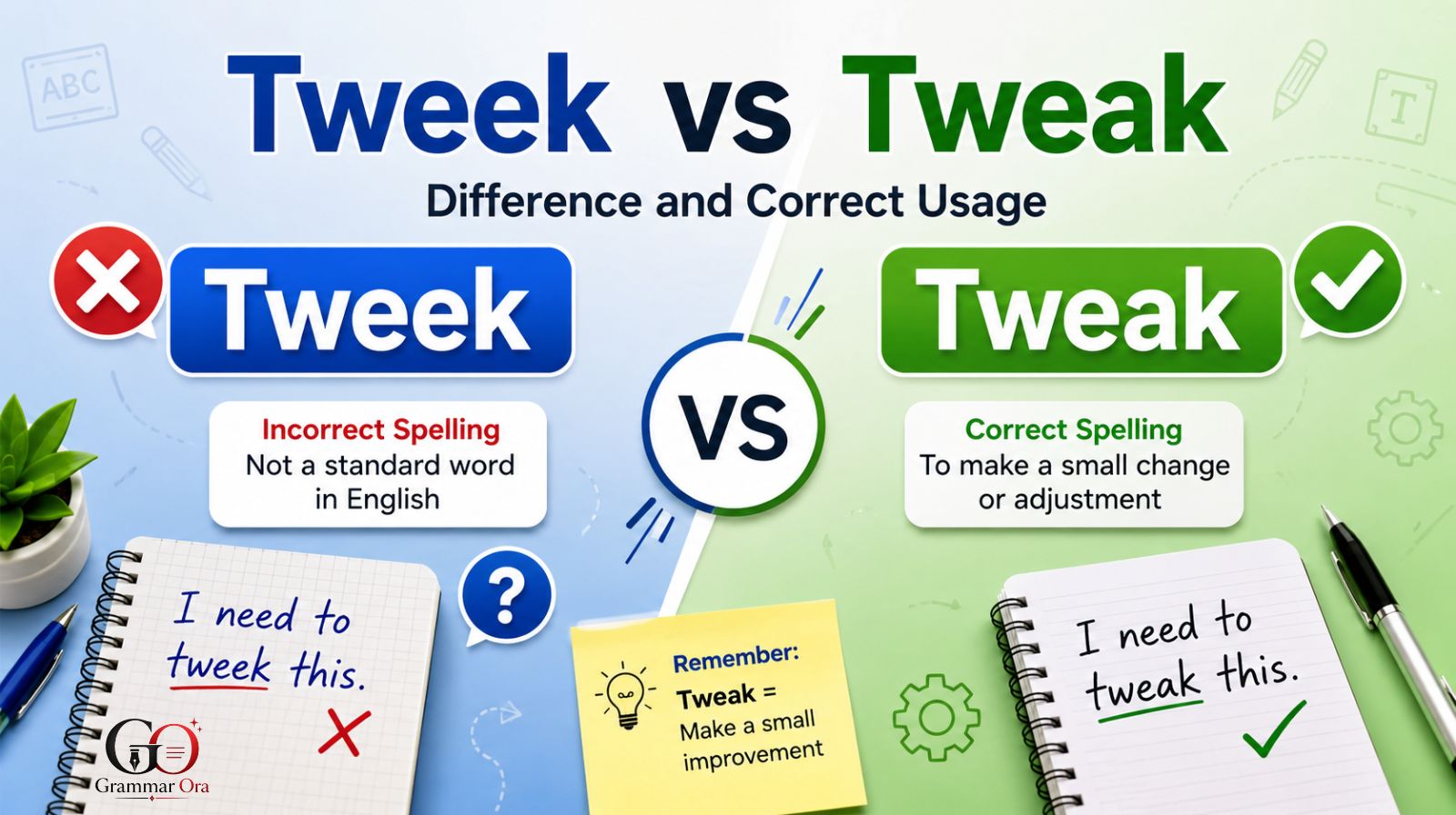 Tweek vs Tweak