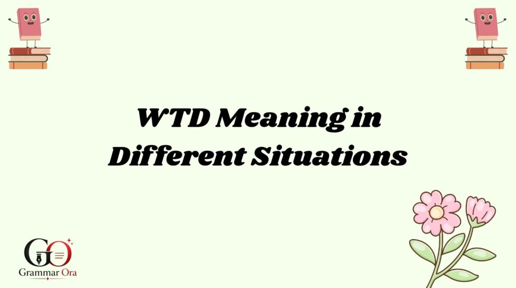 WTD Meaning in Different Situations