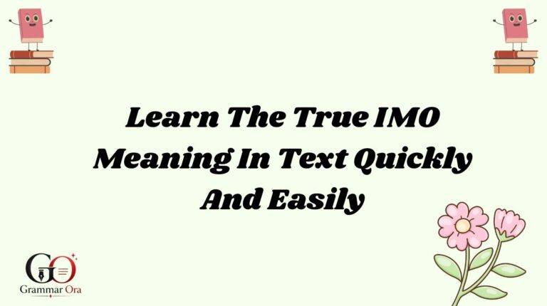 IMO Meaning