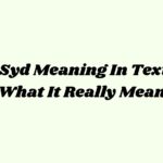 Syd Meaning