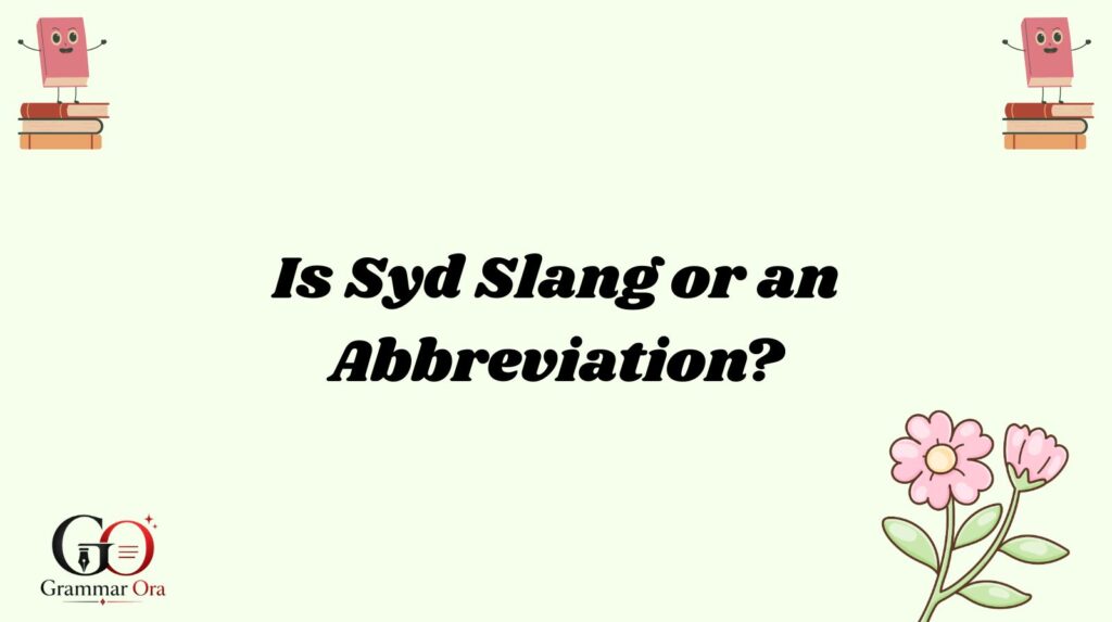 Syd Meaning