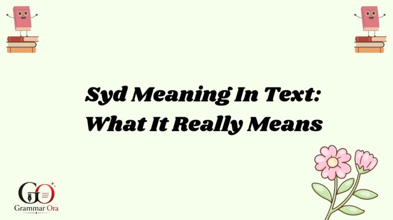 Syd Meaning