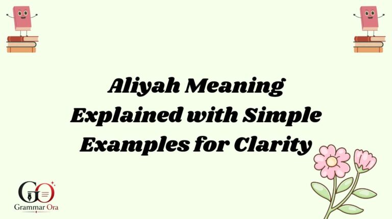 Aliyah Meaning
