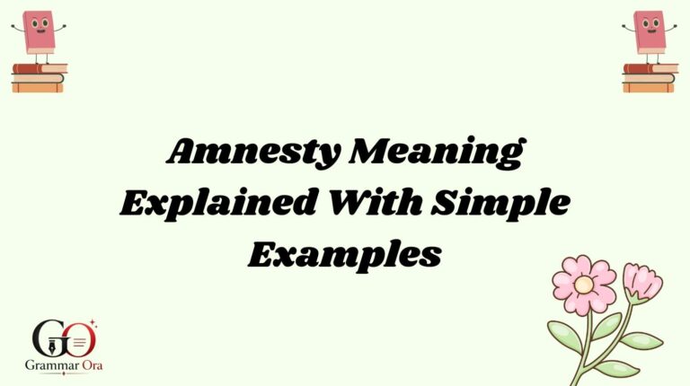 Amnesty Meaning
