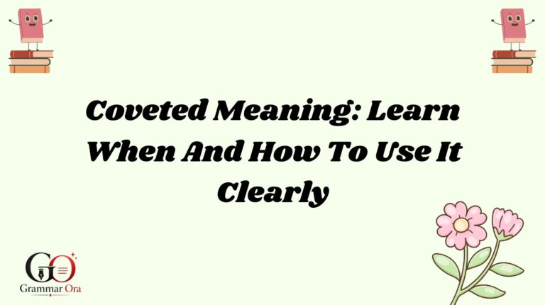 Coveted Meaning
