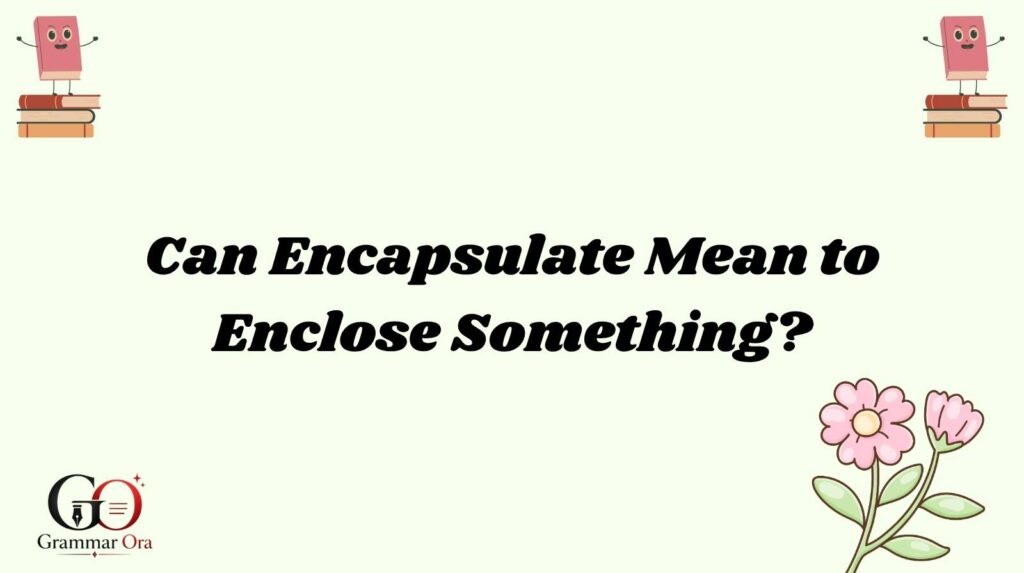 Encapsulate Meaning