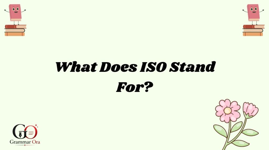 ISO Meaning