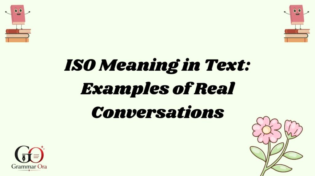 ISO Meaning