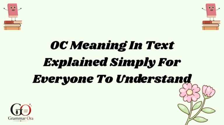 OC Meaning