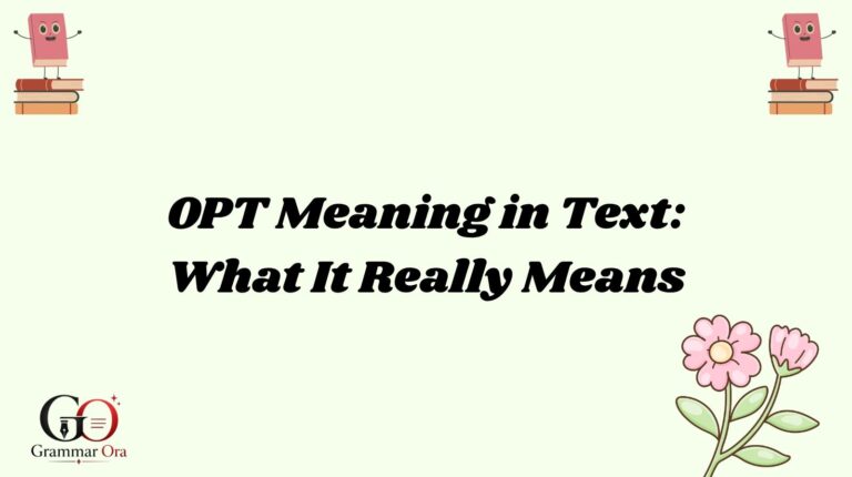 OPT Meaning