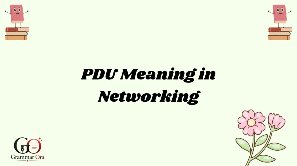 PDU Meaning